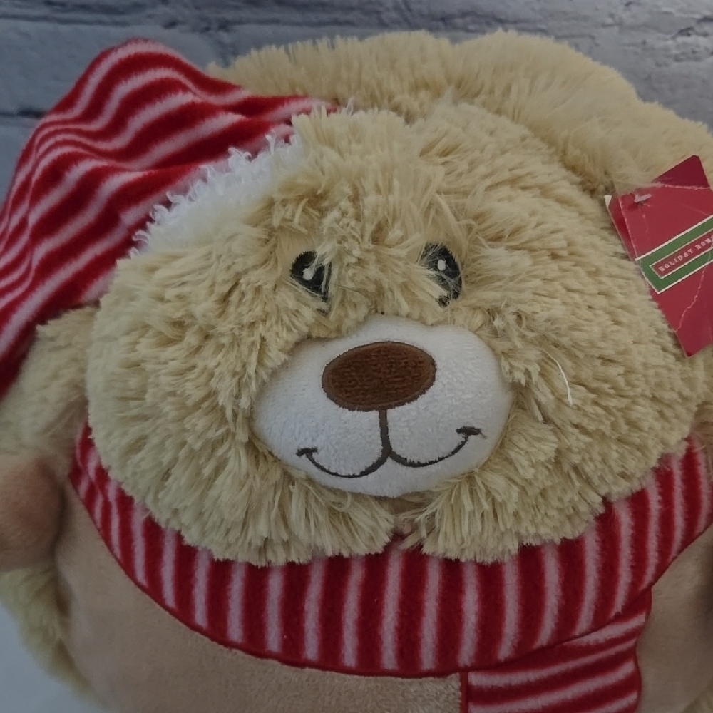 Plush Hedgehog with Striped Scarf - Picture 2 of 5